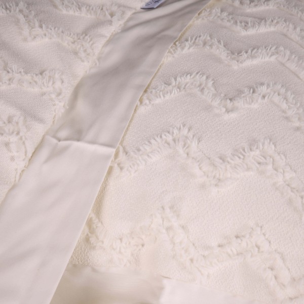Фото - Комплект постільної білизни MirSon Pique Cotton Snow mountain 220х240 см (2200006536567)